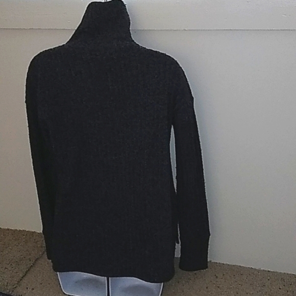 Athleta Heather grey ribbed turtleneck sweater sz xsm - Picture 3 of 10